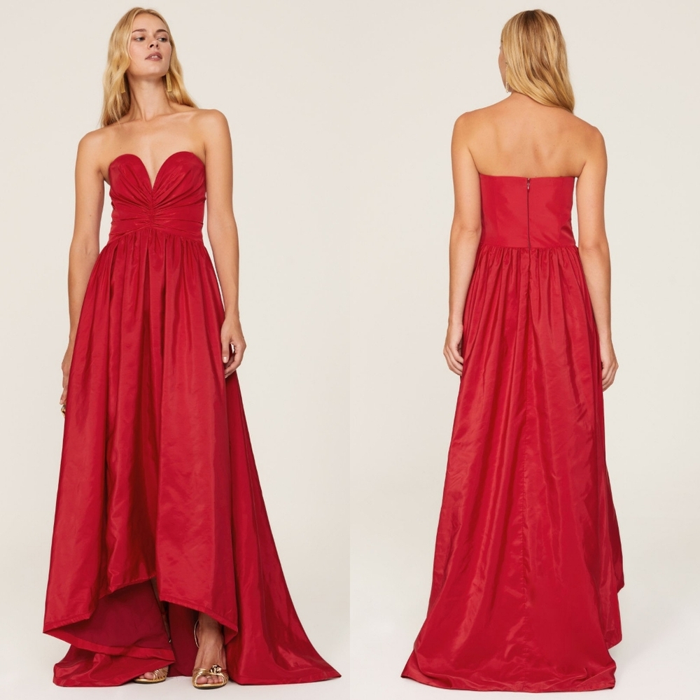 ML Monique Lhuillier Strapless Long Gown
